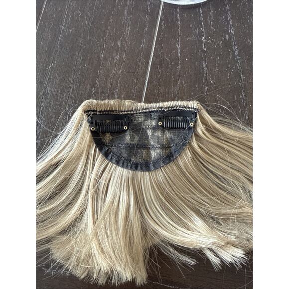 Neat Bangs Clip in on Fringe Hair Extensions Thick Thin As Human Front Hairpiece - Picture 7 of 8